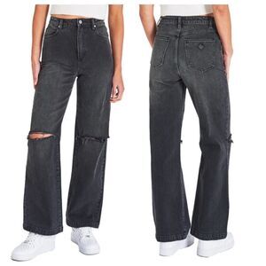 Abrand Jeans A 94 High & Wide Rip Denim Jeans in Cindy Size 28